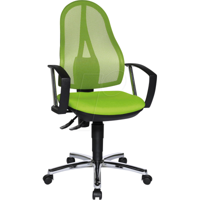 Topstar Ergonomischer Bürostuhl Open Point P Plus - Grün, Chrom-Fuß Topstar Ergonomischer Bürostuhl Open Point P Plus - Grün, Chrom-Fuß