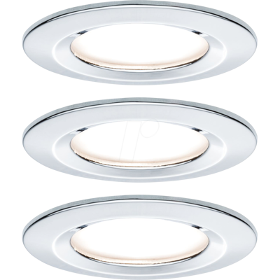 Paulmann PLM 93445 - Einbauleuchte Nova starr, GU10, 3x6,5 W, 2700 K, rund, chrom Paulmann PLM 93445 - Einbauleuchte Nova starr, GU10, 3x6,5 W, 2700 K, rund, chrom