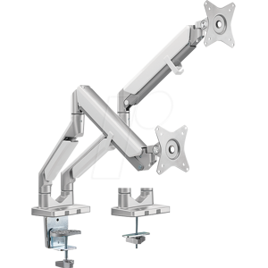LOGILINK BP0088 - Monitor Halter, 2 Displays, 17'' - 32'', 506 mm, Tischmontage, Sil LOGILINK BP0088 - Monitor Halter, 2 Displays, 17'' - 32'', 506 mm, Tischmontage, Sil