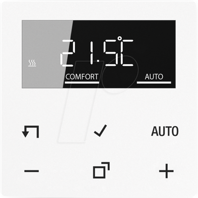 Jung JG BTA1791WW - Bluetooth Raumthermostat, alpinweiß Jung JG BTA1791WW - Bluetooth Raumthermostat, alpinweiß