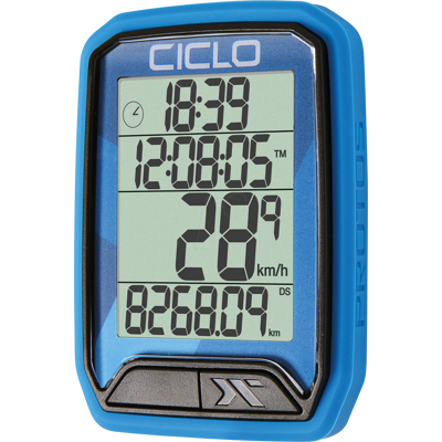 CICLO BIKE PROTOS213BL - Fahrrad-Computer mit 13 Funktionen, Funk, blau CICLO BIKE PROTOS213BL - Fahrrad-Computer mit 13 Funktionen, Funk, blau