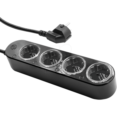 SHELLY PSTRIP4S - Shelly Power Strip 4 Gen4, schwarz SHELLY PSTRIP4S - Shelly Power Strip 4 Gen4, schwarz