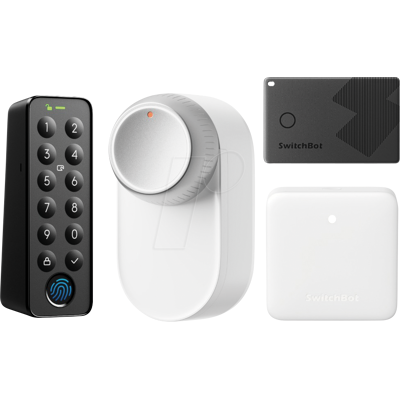 SWITCHBOT SWB W5600000BNDL - Smart Lock Set + Hub Mini Matter + Keypad + Card, weiß SWITCHBOT SWB W5600000BNDL - Smart Lock Set + Hub Mini Matter + Keypad + Card, weiß