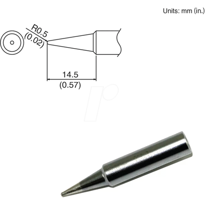 HAKKO HAK T18-B - Lötspitze T18-B, 0,5 mm, konisch HAKKO HAK T18-B - Lötspitze T18-B, 0,5 mm, konisch