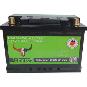 BULLTRON BULL 12.8-100B - Lithium-Akku, LiFePO4, 12,8 V, 100 Ah, Basic