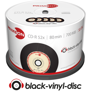 PRIMEON PRIM 2761108 - CD-R 700MB/80min 52x, 50-er Cakebox, vinyl