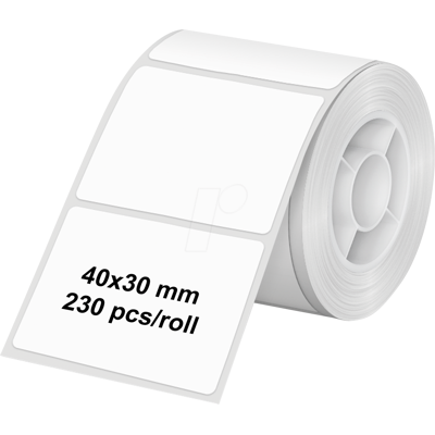 OLYMPIA 6320 - Etikettenrolle, 40 mm x 30 mm, 230 Etiketten, weiß OLYMPIA 6320 - Etikettenrolle, 40 mm x 30 mm, 230 Etiketten, weiß