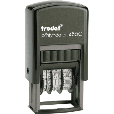 TRODAT 4850L GB - Stempel, Tagesdatum, Text (GEBUCHT) TRODAT 4850L GB - Stempel, Tagesdatum, Text (GEBUCHT)