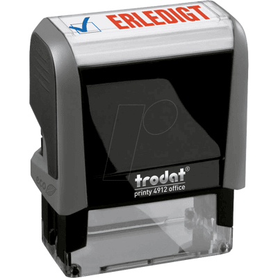 TRODAT 49125 - Stempel, Text (ERLEDIGT) TRODAT 49125 - Stempel, Text (ERLEDIGT)