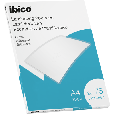 IBICO 627316 - Laminierfolien, DIN A4, 75 mic, glänzend, 100 Stück IBICO 627316 - Laminierfolien, DIN A4, 75 mic, glänzend, 100 Stück