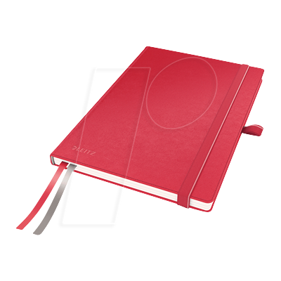 LEITZ 44780025 - Leitz Notizbuch A5 liniert, fester Einband, rot LEITZ 44780025 - Leitz Notizbuch A5 liniert, fester Einband, rot