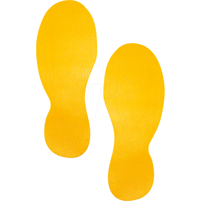 DURABLE 172704 - Klebemarkierung, Fuß, 5er Set (5 Paare) DURABLE 172704 - Klebemarkierung, Fuß, 5er Set (5 Paare)