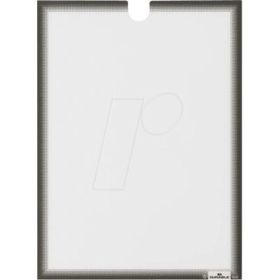 DURABLE 400657 - Dokumentenhalter, A4, selbstklebend, anthrazit, 5 Stück DURABLE 400657 - Dokumentenhalter, A4, selbstklebend, anthrazit, 5 Stück