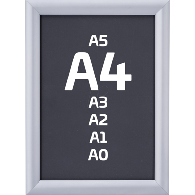 MONOLITH 25A4S - Klapprahmen, A4, Aluminium MONOLITH 25A4S - Klapprahmen, A4, Aluminium