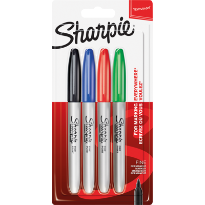 SHARPIE 1985858 - Permanent Marker, F, Sharpie Creative, Set, 4 Farben SHARPIE 1985858 - Permanent Marker, F, Sharpie Creative, Set, 4 Farben