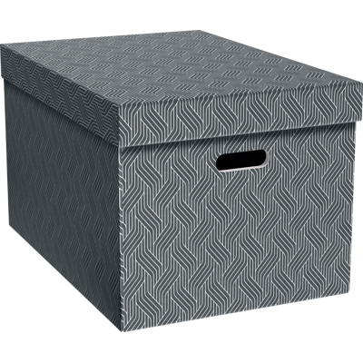 VON LEITZ VONL 61420085 - Archivboxen, Recycel, Gr. L, 3 Stück, anthrazit/weiß VON LEITZ VONL 61420085 - Archivboxen, Recycel, Gr. L, 3 Stück, anthrazit/weiß