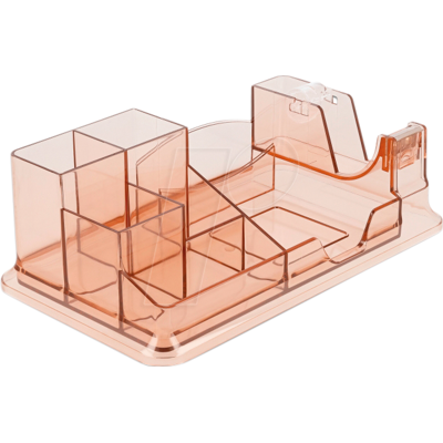 DELOCK 18341 - Schreibtisch Organizer transparent / braun DELOCK 18341 - Schreibtisch Organizer transparent / braun