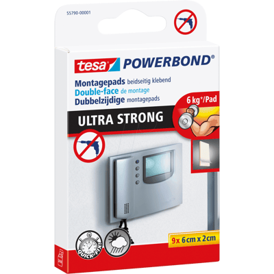 TESA 55790 - Montage Pads tesa Powerbond® Ultra Strong, 6,0 x 2,0 cm TESA 55790 - Montage Pads tesa Powerbond® Ultra Strong, 6,0 x 2,0 cm