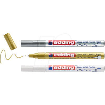 EDDING GLM780-3 - Glanzlackmarker, 0,8 mm, 3er-Set EDDING GLM780-3 - Glanzlackmarker, 0,8 mm, 3er-Set