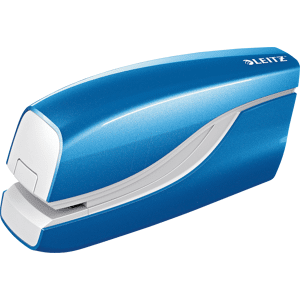 LEITZ 55661036 - Elektrisches Heftgerät, NeXXt WOW, 10 Blatt, blau