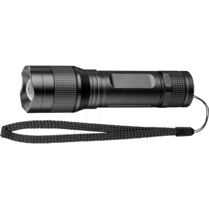 Goobay GB 44560 - LED-Taschenlampe, 300 lm, schwarz, 3x AAA (Micro)
