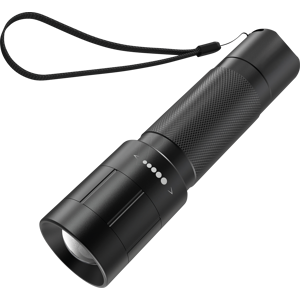 FREI LED TL 1500 - LED-Taschenlampe, 1500 lm, schwarz, 6x AA (Mignon)