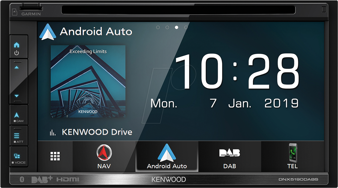 Kenwood KW DNX5190DABS - Navigationssystem, DAB+, BT, Android & Apple, 3 Cam-In