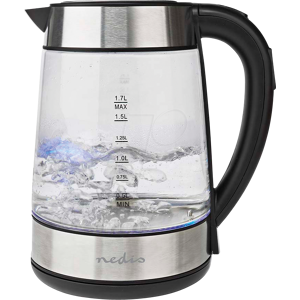 Nedis N KAWK320EGS - Wasserkocher, 1,7 l, glas