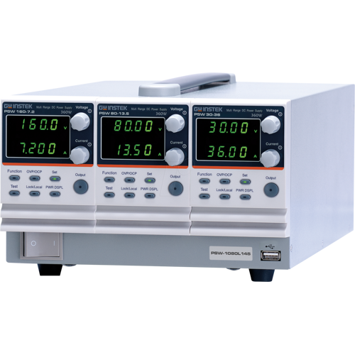 GW-INSTEK PSW-1080L225 - Labornetzgerät, 3 Kanäle, 40/40/160 V, 1080 W, LAN, USB, prog.