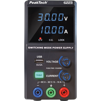 PEAKTECH 6223 - Labornetzgerät, 0 - 30 V, 0 - 10 A, 1 Kanal PEAKTECH 6223 - Labornetzgerät, 0 - 30 V, 0 - 10 A, 1 Kanal