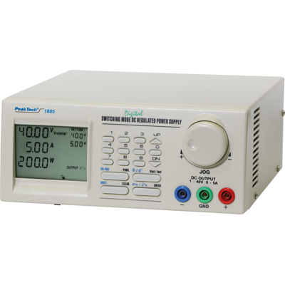 PEAKTECH 1885 - Labornetzgerät, 1 - 40 V, 0 - 5 A, stabilisiert PEAKTECH 1885 - Labornetzgerät, 1 - 40 V, 0 - 5 A, stabilisiert