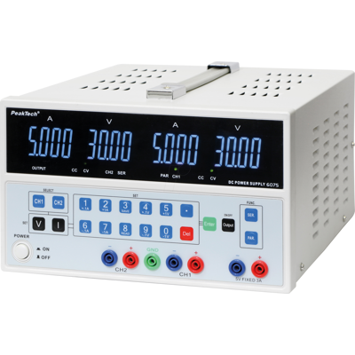 PEAKTECH 6075 - Labornetzgerät, 0 - 30 V, 0 - 5 A, stabilisiert, programmierbar PEAKTECH 6075 - Labornetzgerät, 0 - 30 V, 0 - 5 A, stabilisiert, programmierbar