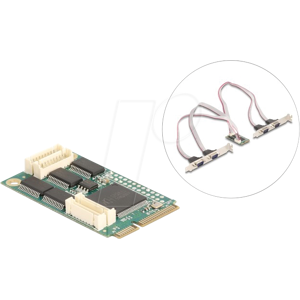 DELOCK 95278 - Mini PCIe I/O full size 4 x Seriell RS-232 DELOCK 95278 - Mini PCIe I/O full size 4 x Seriell RS-232