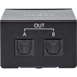 Nedis N ASPL2512BK - Toslink Splitter, 2-fach Nedis N ASPL2512BK - Toslink Splitter, 2-fach