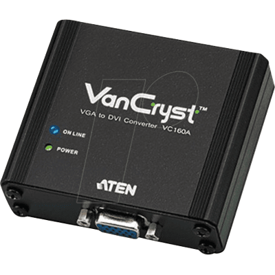 ATEN VC160A - VGA Adapter, VGA Buchse auf DVI Buchse ATEN VC160A - VGA Adapter, VGA Buchse auf DVI Buchse