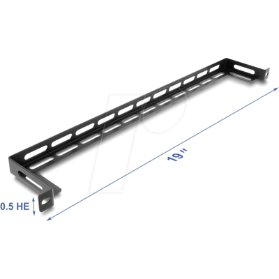 DELOCK 67462 - 19" Panel L-Form 80 mm mit Kabelbinderbefestigung, 0,5 HE, schwa DELOCK 67462 - 19" Panel L-Form 80 mm mit Kabelbinderbefestigung, 0,5 HE, schwa