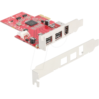 Delock PCIe FireWire Erweiterungskarte - 2x FireWire 800, 1x FireWire 400 - PCIe Delock PCIe FireWire Erweiterungskarte - 2x FireWire 800, 1x FireWire 400 - PCIe