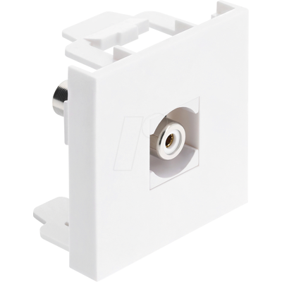 DELOCK 91816 - Easy 45 Modul Cinch Buchse zu Cinch Buchse weiß / weiß DELOCK 91816 - Easy 45 Modul Cinch Buchse zu Cinch Buchse weiß / weiß