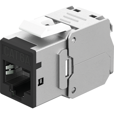 GOOBAY 77943 - Keystone Modul, Cat.6a STP, RJ45 Buchse / LSA, schwarz GOOBAY 77943 - Keystone Modul, Cat.6a STP, RJ45 Buchse / LSA, schwarz