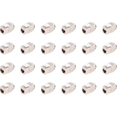 SHIVERPEAKS SHVP BS08-10033 - Keystone Modul, RJ45 Buchse / LSA, Cat.6a, ReFix, 24 Stück SHIVERPEAKS SHVP BS08-10033 - Keystone Modul, RJ45 Buchse / LSA, Cat.6a, ReFix, 24 Stück