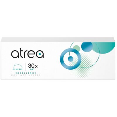 Cooper Vision Atrea Excellence 1 Day Spheric (30er Packung) Tageslinsen (-0.75 dpt & BC 8.4) mit UV-Schutz für Allergiker & trockenere Augen Cooper Vision Atrea Excellence 1 Day Spheric (30er Packung) Tageslinsen (-0.75 dpt & BC 8.4) mit UV-Schutz für Allergiker & trockenere Augen