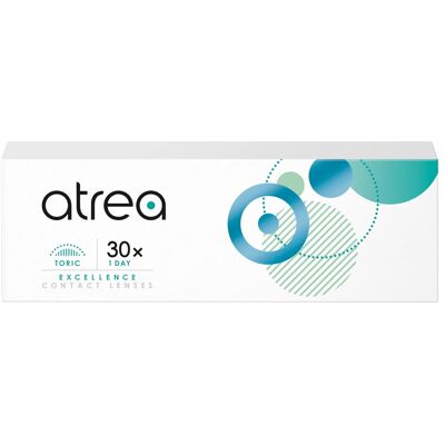 Cooper Vision Atrea Excellence 1 Day Toric (30er Packung) Tageslinsen (-4.5 dpt, Zyl. -2.25, Achse 160 & BC 8.6) mit UV-Schutz für Allergiker & trockenere Augen Cooper Vision Atrea Excellence 1 Day Toric (30er Packung) Tageslinsen (-4.5 dpt, Zyl. -2.25, Achse 160 & BC 8.6) mit UV-Schutz für Allergiker & trockenere Augen