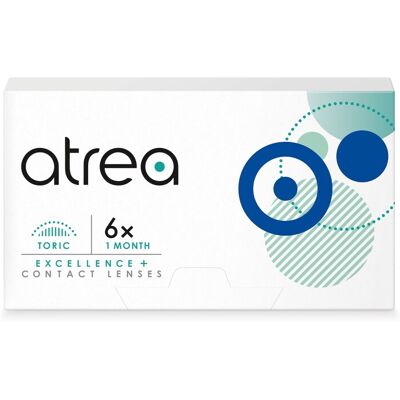 Cooper Vision Atrea Excellence + 1 Month Toric (6er Packung) Monatslinsen (0.25 dpt, Zyl. -0.75, Achse 10 & BC 8.7) Cooper Vision Atrea Excellence + 1 Month Toric (6er Packung) Monatslinsen (0.25 dpt, Zyl. -0.75, Achse 10 & BC 8.7)