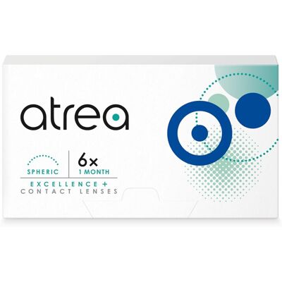 Cooper Vision Atrea Excellence + 1 Month Spheric (6er Packung) Monatslinsen (-1 dpt & BC 8.6) Cooper Vision Atrea Excellence + 1 Month Spheric (6er Packung) Monatslinsen (-1 dpt & BC 8.6)
