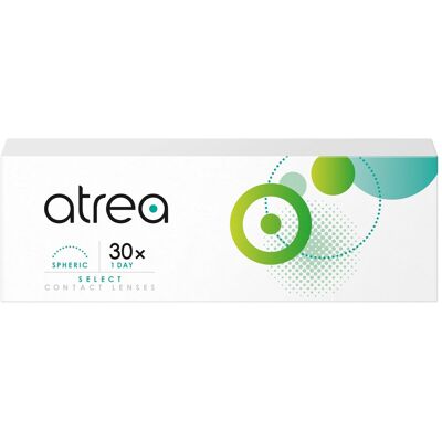 Alcon Atrea Select 1 Day Spheric (30er Packung) Tageslinsen (-1 dpt & BC 8.7) für Allergiker & trockenere Augen Alcon Atrea Select 1 Day Spheric (30er Packung) Tageslinsen (-1 dpt & BC 8.7) für Allergiker & trockenere Augen