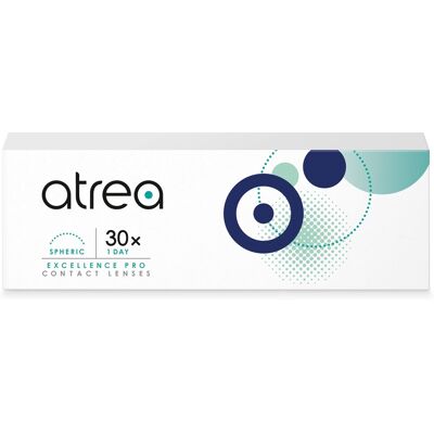 Cooper Vision Atrea Excellence Pro 1 Day Spheric (30er Packung) Tageslinsen (-0.75 dpt & BC 8.4) mit UV-Schutz Cooper Vision Atrea Excellence Pro 1 Day Spheric (30er Packung) Tageslinsen (-0.75 dpt & BC 8.4) mit UV-Schutz
