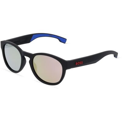 Hugo Boss Boss 1452/S Herren-Sonnenbrille Vollrand Panto Kunststoff-Gestell, schwarz Hugo Boss Boss 1452/S Herren-Sonnenbrille Vollrand Panto Kunststoff-Gestell, schwarz
