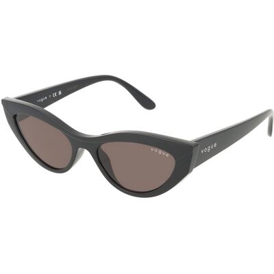 Vogue 0VO5637SU Damen-Sonnenbrille Vollrand Cat Eye Kunststoff-Gestell, schwarz Vogue 0VO5637SU Damen-Sonnenbrille Vollrand Cat Eye Kunststoff-Gestell, schwarz