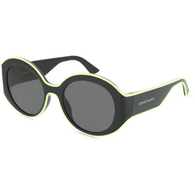 Longchamp LO758S Unisex-Sonnenbrille Vollrand Oval Acetat Spritzguss-Gestell, schwarz Longchamp LO758S Unisex-Sonnenbrille Vollrand Oval Acetat Spritzguss-Gestell, schwarz