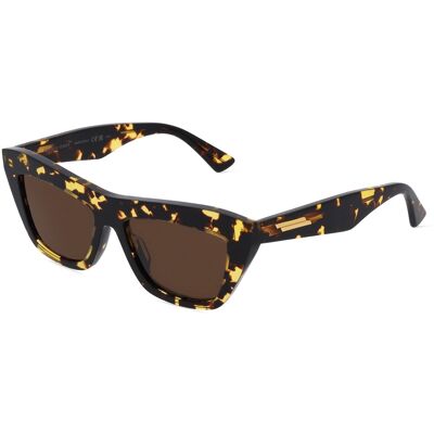 Bottega Veneta BV1121S Unisex-Sonnenbrille Vollrand Butterfly Kunststoff-Gestell, braun Bottega Veneta BV1121S Unisex-Sonnenbrille Vollrand Butterfly Kunststoff-Gestell, braun